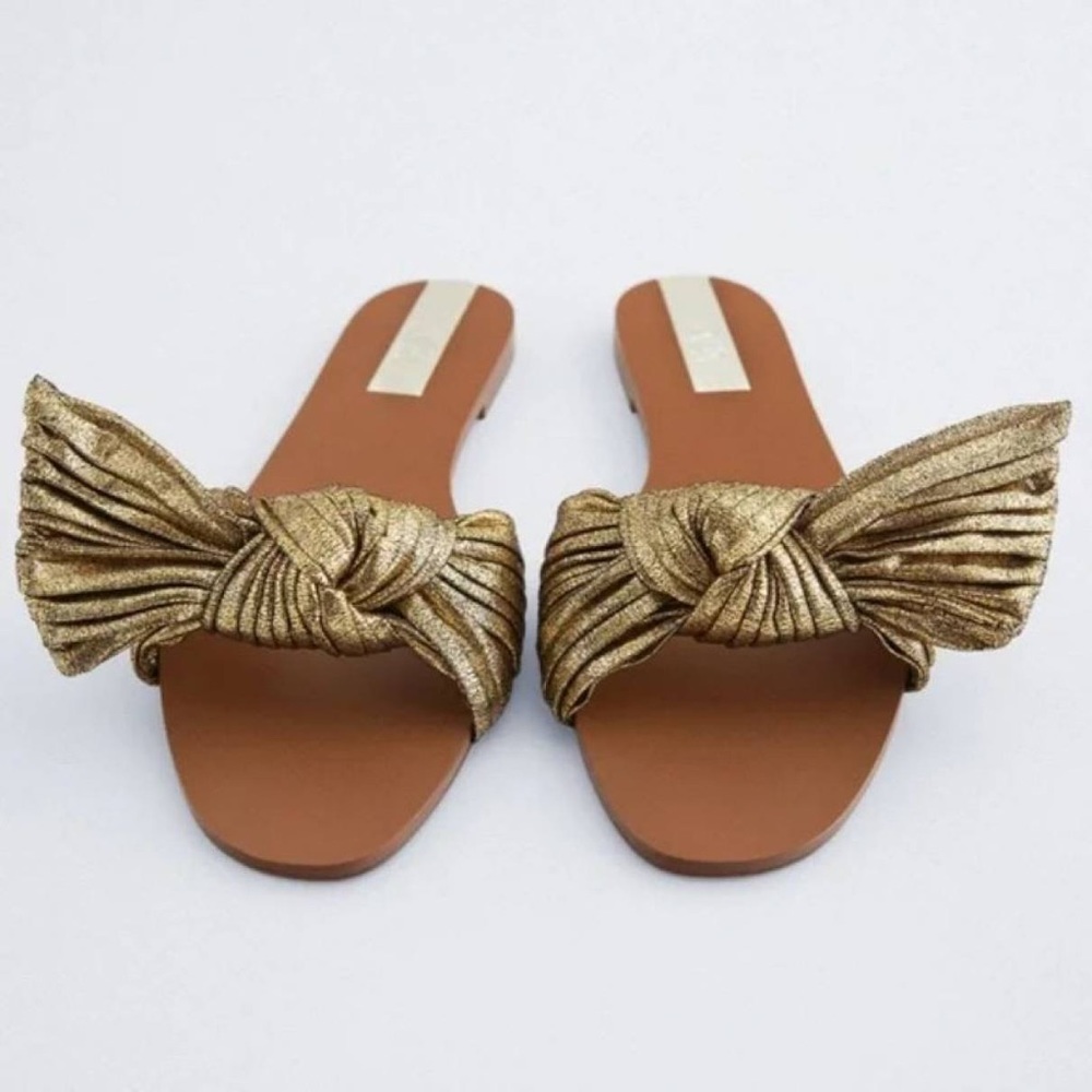 Zara gold slides
